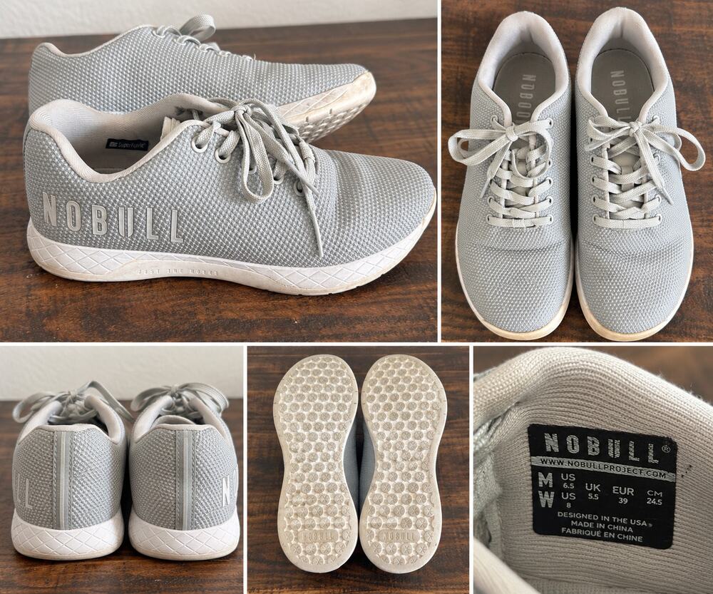 NOBULL Trainer Gray Men’s 6.5 Women’s 8 Cross Training Shoes